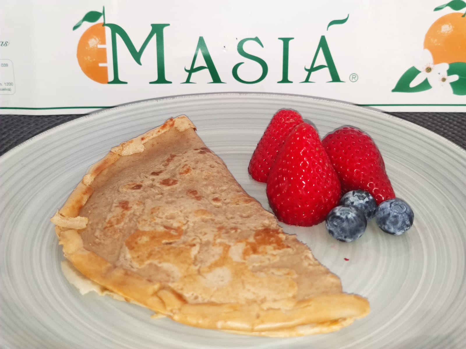 Creps ligero con frutos rojos