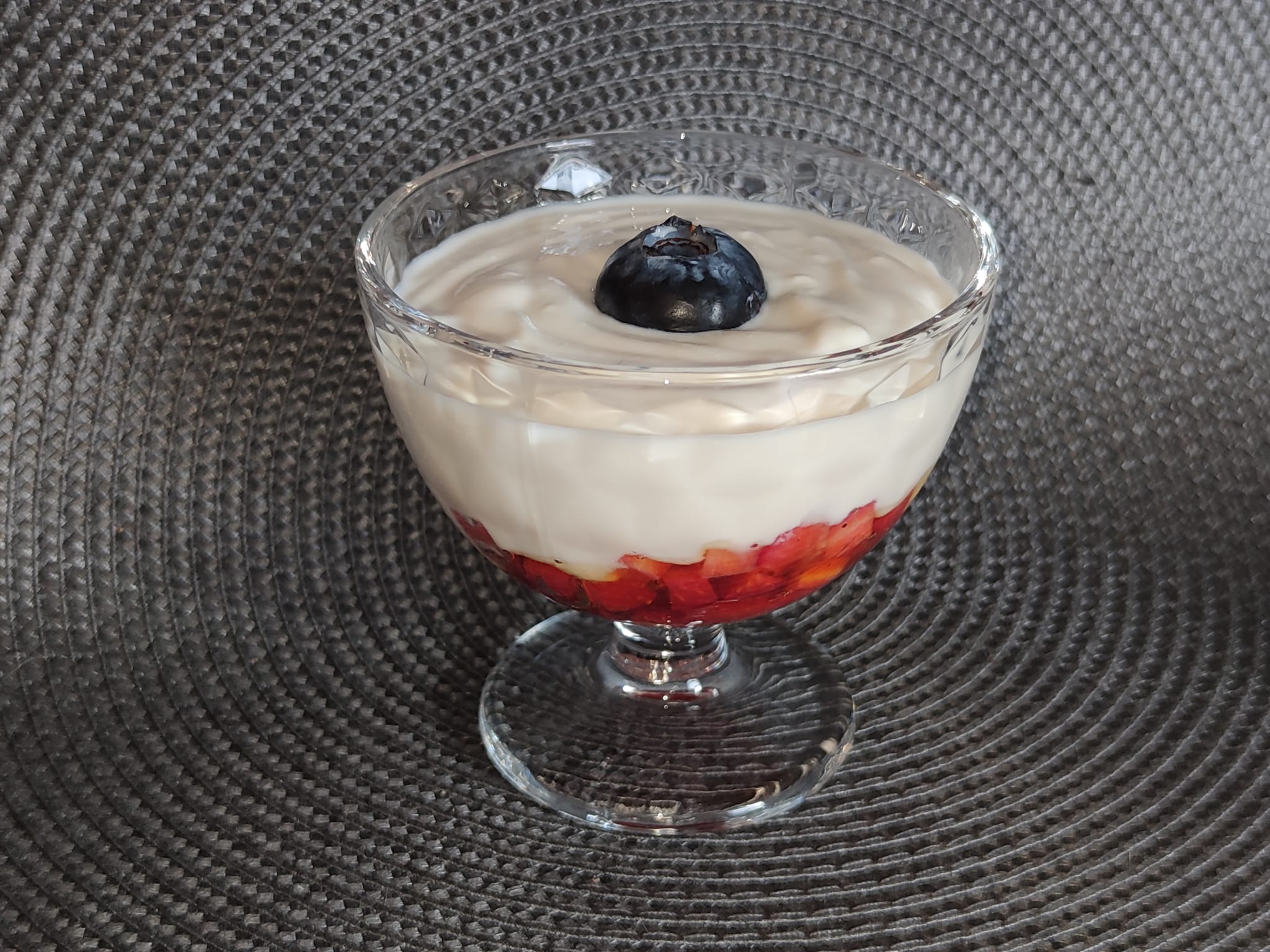 Yogurt con fresas